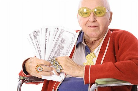 retired rich old man - senior bling Stock Photo - Budget Royalty-Free & Subscription, Code: 400-05040934