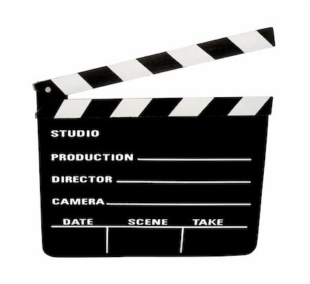 simsearch:649-07279862,k - movie clapperboard clipping path included Stock Photo - Budget Royalty-Free & Subscription, Code: 400-05041315