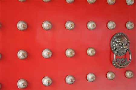 chinese,door,business,opening,traditional,inviting,opportunity,open,calm,temple,architecture,entrance,china,zen,asia,asian,oriental,gold,golden,building,detail,eastern,culture,design,doorway,guardian,gargoyle,ancient,protective,red,style,japan,japanese,tradition,feng,shui,fengshui,religion,carved Stock Photo - Budget Royalty-Free & Subscription, Code: 400-05060624