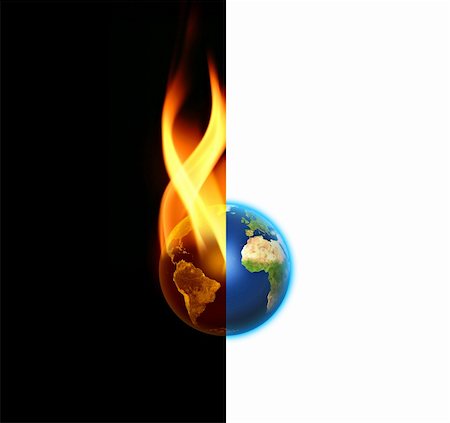 World contrast between Good and Evil - Peace or War on black and white background Stock Photo - Budget Royalty-Free & Subscription, Code: 400-05074329