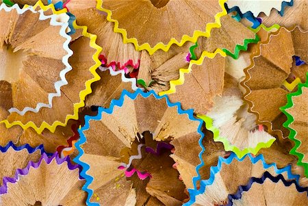 colored pencil shavings; background/texture Stock Photo - Budget Royalty-Free & Subscription, Code: 400-05074684