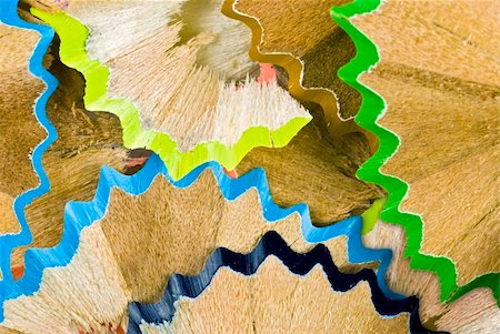 colored pencil shavings; background/texture Stock Photo - Budget Royalty-Free & Subscription, Code: 400-05074683