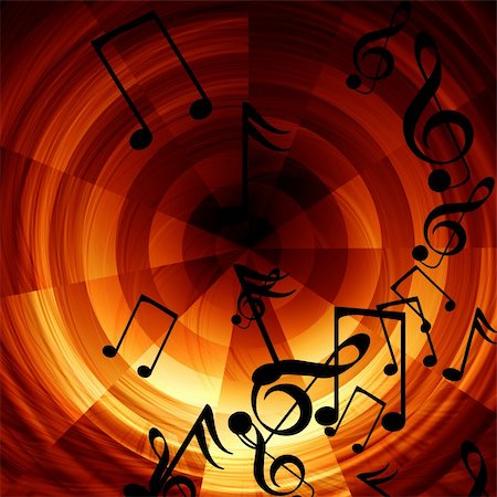 simsearch:400-05075451,k - Abstract musical background with notes Stock Photo - Budget Royalty-Free & Subscription, Code: 400-05075558
