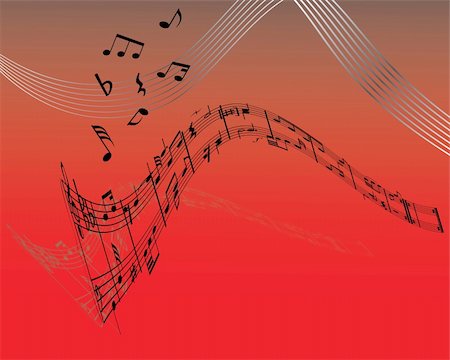 simsearch:400-04089741,k - Abstract music background with different notes and lines Stock Photo - Budget Royalty-Free & Subscription, Code: 400-05075818