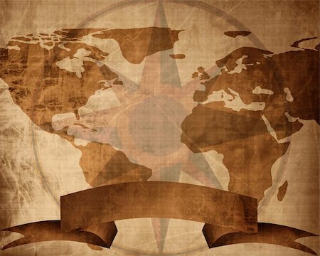 Old paper texture with added map of the world Stock Photo - Budget Royalty-Free & Subscription, Code: 400-05076378
