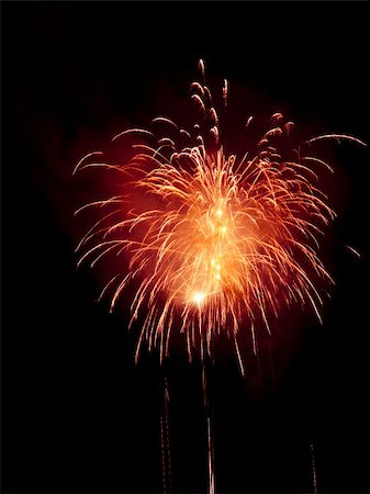 simsearch:400-04573554,k - Fireworks rockets exploding against dark sky. Stock Photo - Budget Royalty-Free & Subscription, Code: 400-05079782