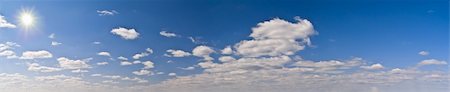 simsearch:400-07661289,k - High resolution panoramic sky shot with sun. Very bright and beautiful Stock Photo - Budget Royalty-Free & Subscription, Code: 400-05072437