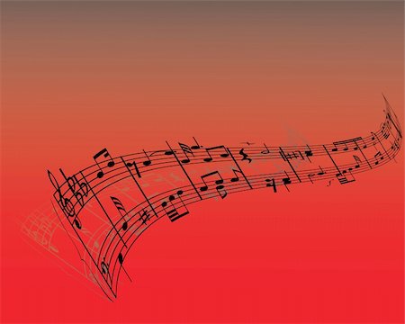 simsearch:400-04089741,k - Abstract music background with different notes and lines Stock Photo - Budget Royalty-Free & Subscription, Code: 400-05072463