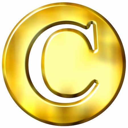 simsearch:400-04543513,k - 3d golden letter C isolated in white Stock Photo - Budget Royalty-Free & Subscription, Code: 400-05072881