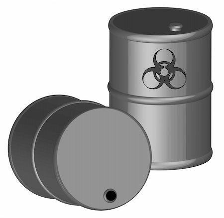 simsearch:400-04340735,k - two 3d barrels full with biohazardous chemicals Stock Photo - Budget Royalty-Free & Subscription, Code: 400-05073126