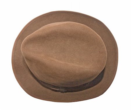 simsearch:400-05287348,k - An isolated photo of a woman brown hat, view from above Stock Photo - Budget Royalty-Free & Subscription, Code: 400-05073730