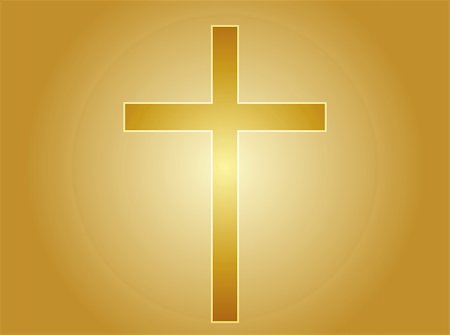 piety - Christian church cross, religious spiritual symbol illustration Stock Photo - Budget Royalty-Free & Subscription, Code: 400-05084116