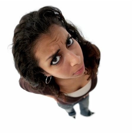 simsearch:400-06363059,k - A teenage angry indian girl. The picture was taken with fisheye lens Stock Photo - Budget Royalty-Free & Subscription, Code: 400-05085053