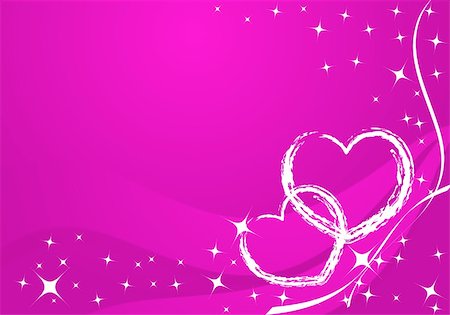 simsearch:400-04593420,k - Vector valentine card - white hearts on rose background Stock Photo - Budget Royalty-Free & Subscription, Code: 400-05087336