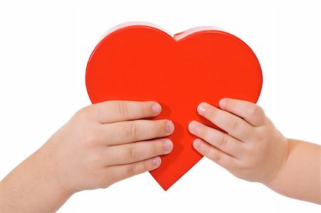 simsearch:400-06100432,k - Hands holding red heart - love concept - isolated Stock Photo - Budget Royalty-Free & Subscription, Code: 400-05095009