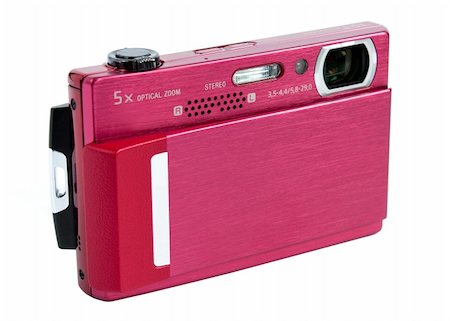 simsearch:400-04294580,k - photo of digital compact camera isolated on white Stock Photo - Budget Royalty-Free & Subscription, Code: 400-05096991