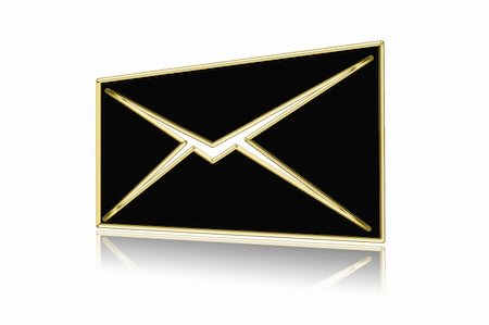 simsearch:400-04508643,k - Email on a white background with a symbol of this mail Stock Photo - Budget Royalty-Free & Subscription, Code: 400-05097132