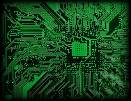 simsearch:400-05195634,k - Technological industrial electronic dark green background Stock Photo - Budget Royalty-Free & Subscription, Code: 400-05099163