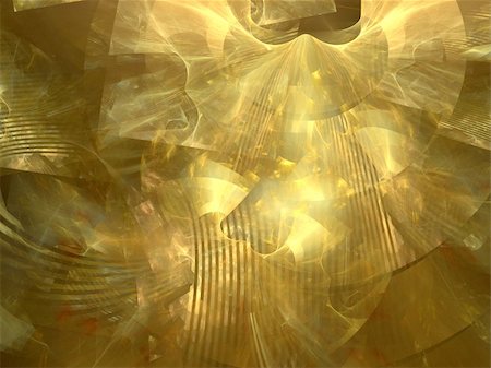 Abstract background. Yellow gold palette. Raster fractal graphics. Photographie de stock - Aubaine LD & Abonnement, Code: 400-05104033