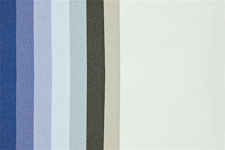 Blue tone color palette samples of fabric Foto de stock - Super Valor sin royalties y Suscripción, Código: 400-05104314