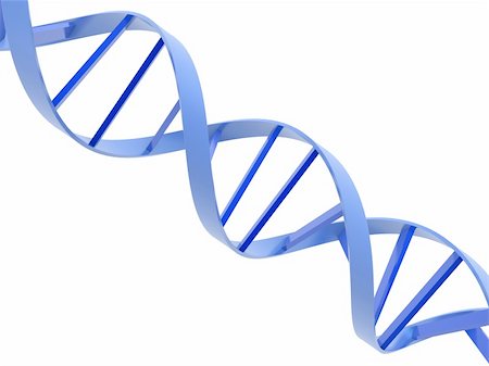 An isolated blue dna molecule on white background Stock Photo - Budget Royalty-Free & Subscription, Code: 400-05105422