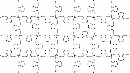 putting the pieces together - transparent vector puzzle - place your picture under Stock Photo - Budget Royalty-Free & Subscription, Code: 400-05106344