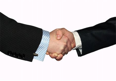 simsearch:400-04609965,k - Men are shaking hands on a grey background. Stock Photo - Budget Royalty-Free & Subscription, Code: 400-05107913