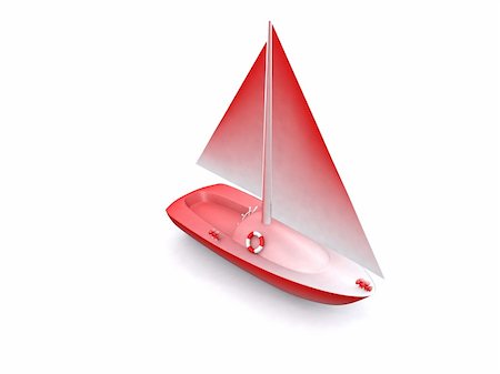 simsearch:400-05124606,k - ship. 3D yacht sport icon Stock Photo - Budget Royalty-Free & Subscription, Code: 400-05108966