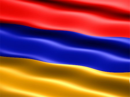 simsearch:400-04145172,k - Flag of Armenia, CG illu, with silky appearance and waves Stock Photo - Budget Royalty-Free & Subscription, Code: 400-05109009