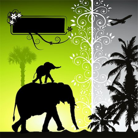 simsearch:400-04597010,k - Summer holiday, elephants Stock Photo - Budget Royalty-Free & Subscription, Code: 400-05109884