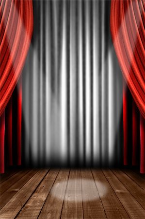 simsearch:400-04231224,k - Vertical Stage Drapes With Dramatic Spotlight in the Center Stock Photo - Budget Royalty-Free & Subscription, Code: 400-05102632