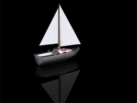 simsearch:400-05124606,k - ship. 3D yacht sport icon Stock Photo - Budget Royalty-Free & Subscription, Code: 400-05114707