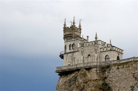 fantasy mountain castle - The Swallows's Nest, Yalta, Crimea, Ukraine Stock Photo - Budget Royalty-Free & Subscription, Code: 400-05115037