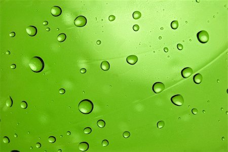 simsearch:400-05363406,k - Water droplets on green surface Stock Photo - Budget Royalty-Free & Subscription, Code: 400-05116717
