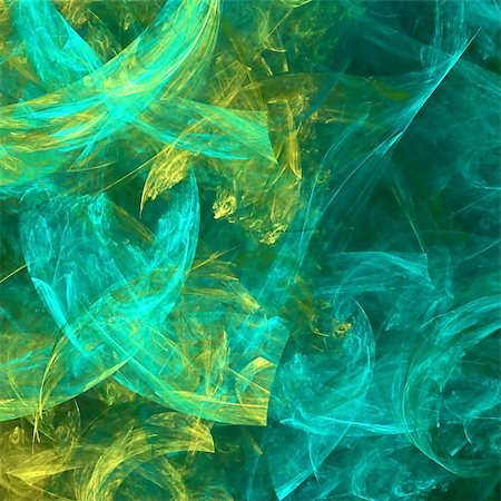 fractal - Abstract background. Green - yellow palette. Raster fractal graphics. Foto de stock - Super Valor sin royalties y Suscripción, Código: 400-05117758