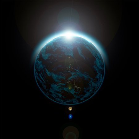 simsearch:400-04726836,k - An illustration of a nice colored planet Photographie de stock - Aubaine LD & Abonnement, Code: 400-05119630