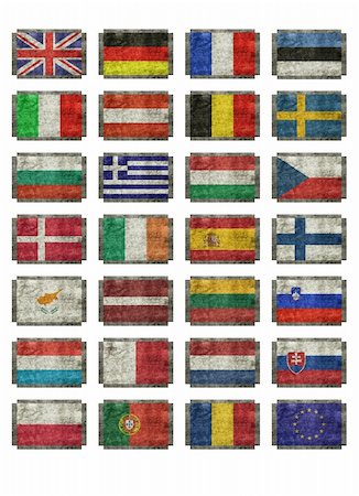 simsearch:400-04915019,k - flags of European nations Stock Photo - Budget Royalty-Free & Subscription, Code: 400-05110171