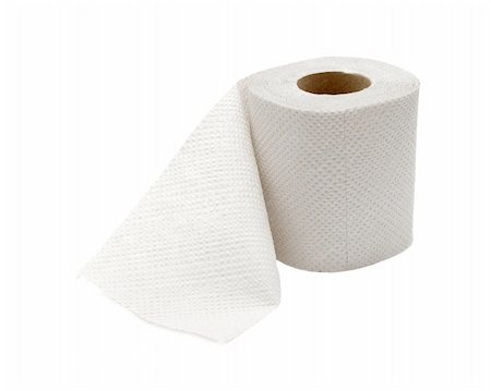 simsearch:400-05303863,k - Roll of toilet paper isolated on white Stock Photo - Budget Royalty-Free & Subscription, Code: 400-05113068