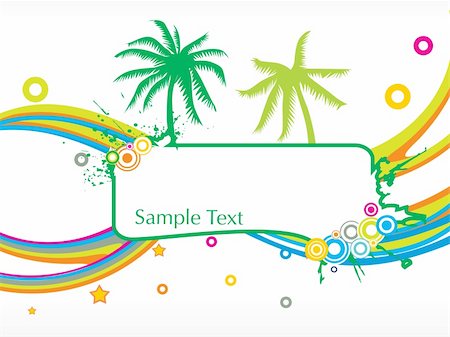 summer text message - abstract summer background with sample text Foto de stock - Super Valor sin royalties y Suscripción, Código: 400-05113251