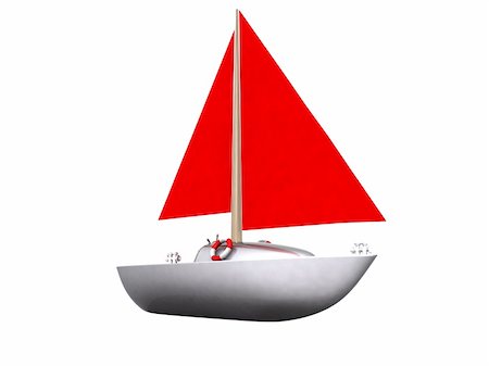 simsearch:400-05124606,k - ship. 3D yacht sport icon Stock Photo - Budget Royalty-Free & Subscription, Code: 400-05113796