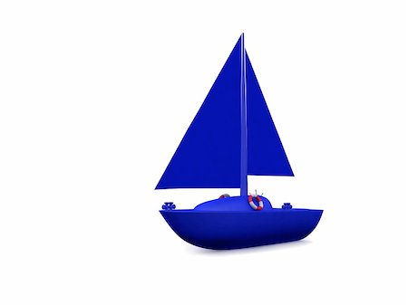 simsearch:400-05124606,k - ship. 3D yacht sport icon Stock Photo - Budget Royalty-Free & Subscription, Code: 400-05124606