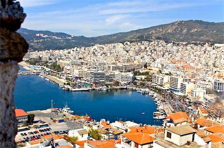 City of Kavala in Greece (aerial view) Stock Photo - Budget Royalty-Free & Subscription, Code: 400-05125718