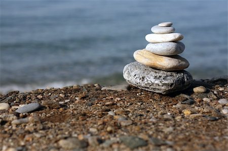 peace backdrop - spa stones at the beach Stock Photo - Budget Royalty-Free & Subscription, Code: 400-05126132