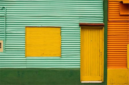 simsearch:400-07111236,k - Colorful houses  in La Boca, Caminito, a tourist attraction in Buenos Aires, Argentina. Stock Photo - Budget Royalty-Free & Subscription, Code: 400-05127351