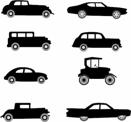 old timercar illustration Stock Photo - Budget Royalty-Free & Subscription, Code: 400-05127559