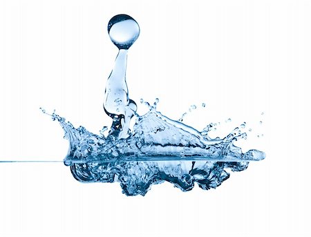 simsearch:400-05275951,k - Isolated shot of water splashing Stock Photo - Budget Royalty-Free & Subscription, Code: 400-05128114