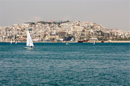 A view of the Kastella hill of Piraeus (the port of Athens) Stock Photo - Budget Royalty-Free & Subscription, Code: 400-05128262