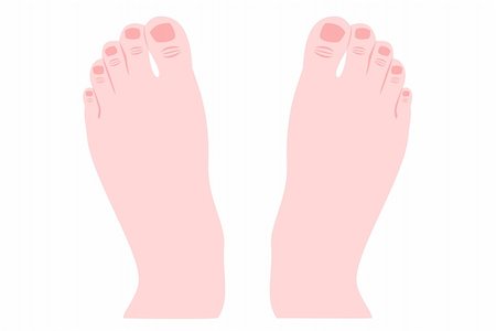 A isolated pair of human feet Stock Photo - Budget Royalty-Free & Subscription, Code: 400-05128295