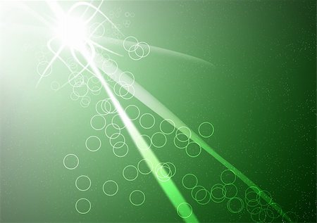 simsearch:400-05911969,k - abstract flowing lines and circles on a green background Stock Photo - Budget Royalty-Free & Subscription, Code: 400-05129280