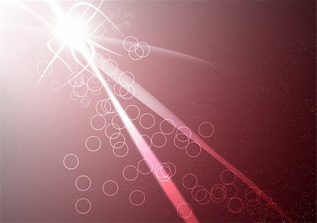 simsearch:400-05911969,k - abstract flowing lines and circles on a red background Stock Photo - Budget Royalty-Free & Subscription, Code: 400-05129281